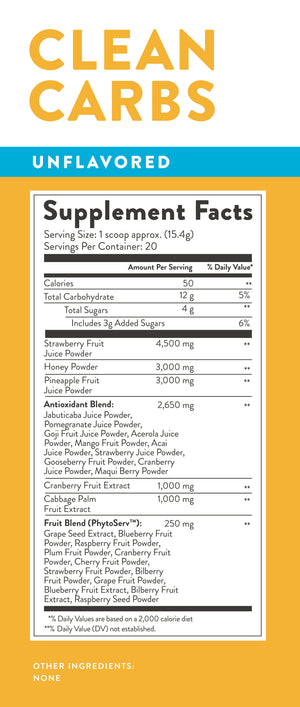 REFORMULATED: Clean Carbs (Reds Powder)